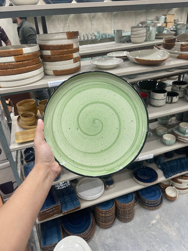 Leftover 10 inch Classic Plate ( Mint Sage Green Colorline )