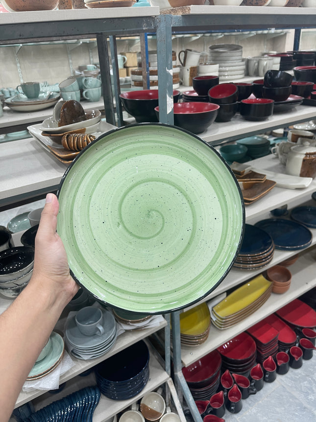 Leftover 10 inch Classic Plate ( Mint Sage Green Colorline )