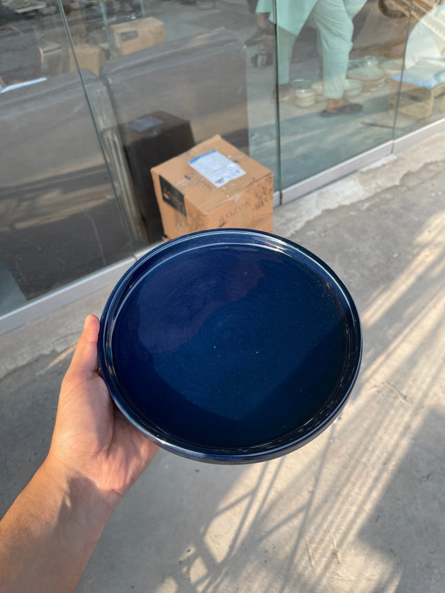 Leftover 8 inch Classic Plate ( Glossy Cobalt Blue )