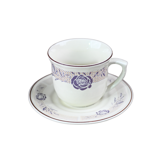 Cup Saucer Set ( ROL 1811 ) 6 cups 6 saucers