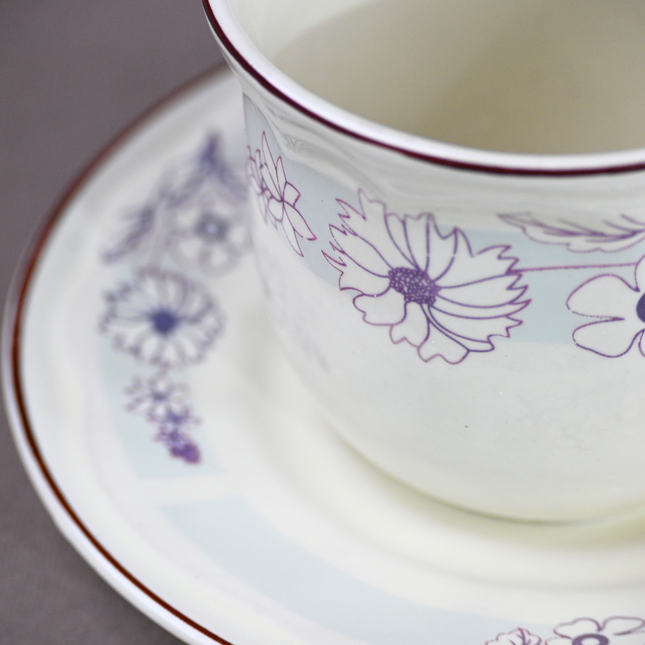 Cup Saucer Set ( ROL 1805 ) 6 cups 6 saucers