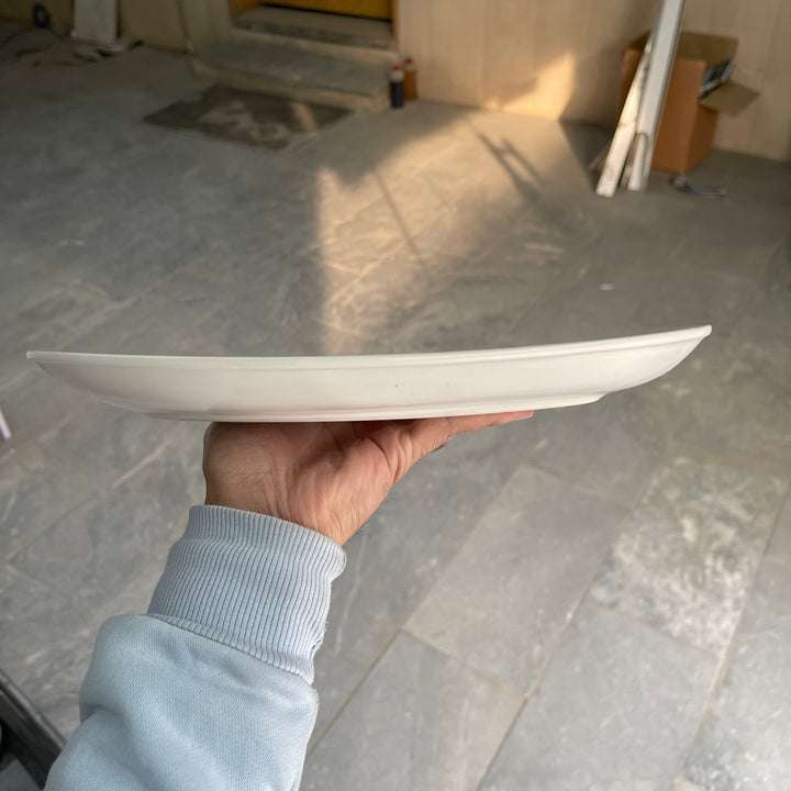 Leftover 13 inch Rimless Rice Dish ( Snow Breeze )