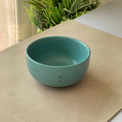 4.5 inch Single Serving Bowl ( Firozi Matte with Black Specks )