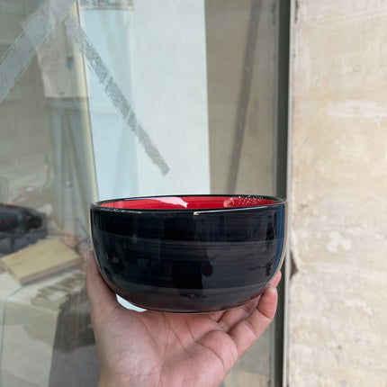 Leftover 6 inch Noodle Bowl ( Outer Black Colorline Inner Red Colorline )