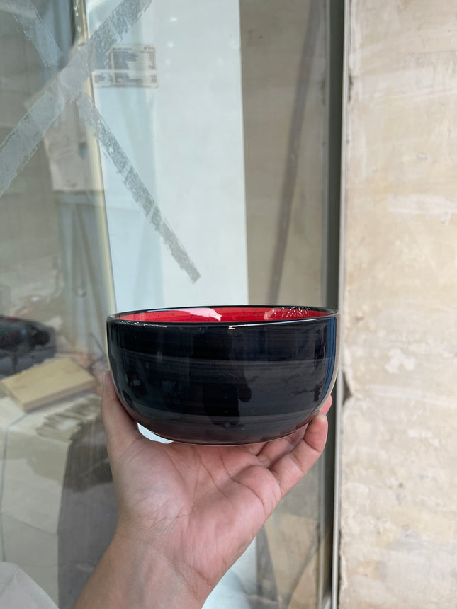 Leftover 6 inch Noodle Bowl ( Outer Black Colorline Inner Red Colorline )