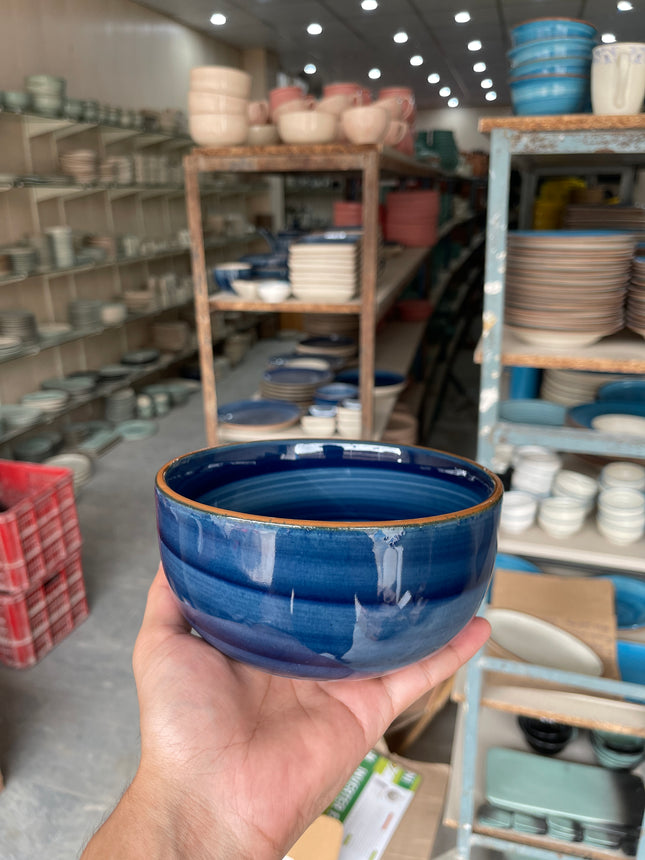 Leftover 6 inch Noodle Bowl ( Cobalt Blue Colorline )