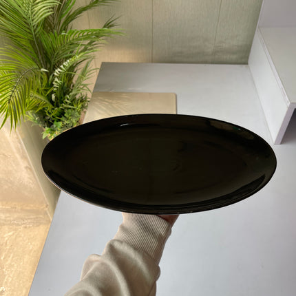 Leftover 13 inch Rimless Rice Dish ( Glossy Black )
