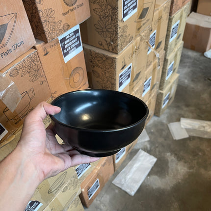 Leftover 7" Round Bowl ( Textured Black Matte )