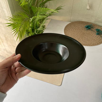 Leftover 9.5 inch Pasta Plate ( Textured Black Matte )
