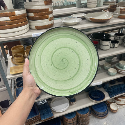 Leftover 10 inch Classic Plate ( Mint Sage Green Colorline )