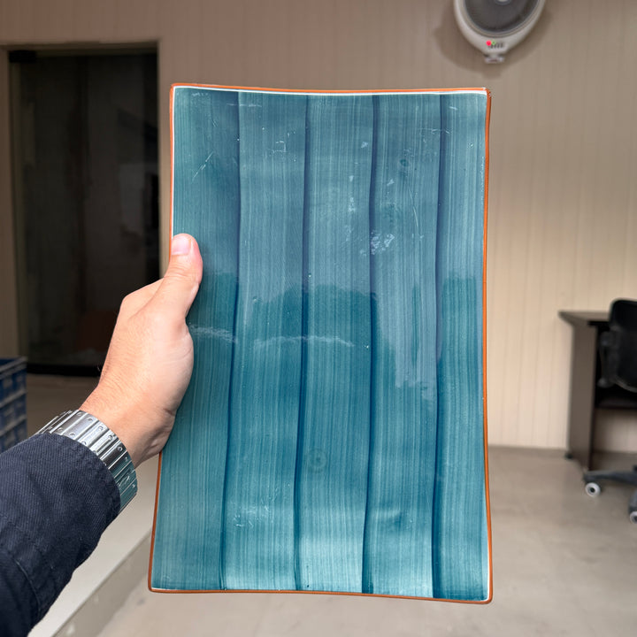 Leftover 12" x 8" Steak Platter ( Peacock Green Colorline )