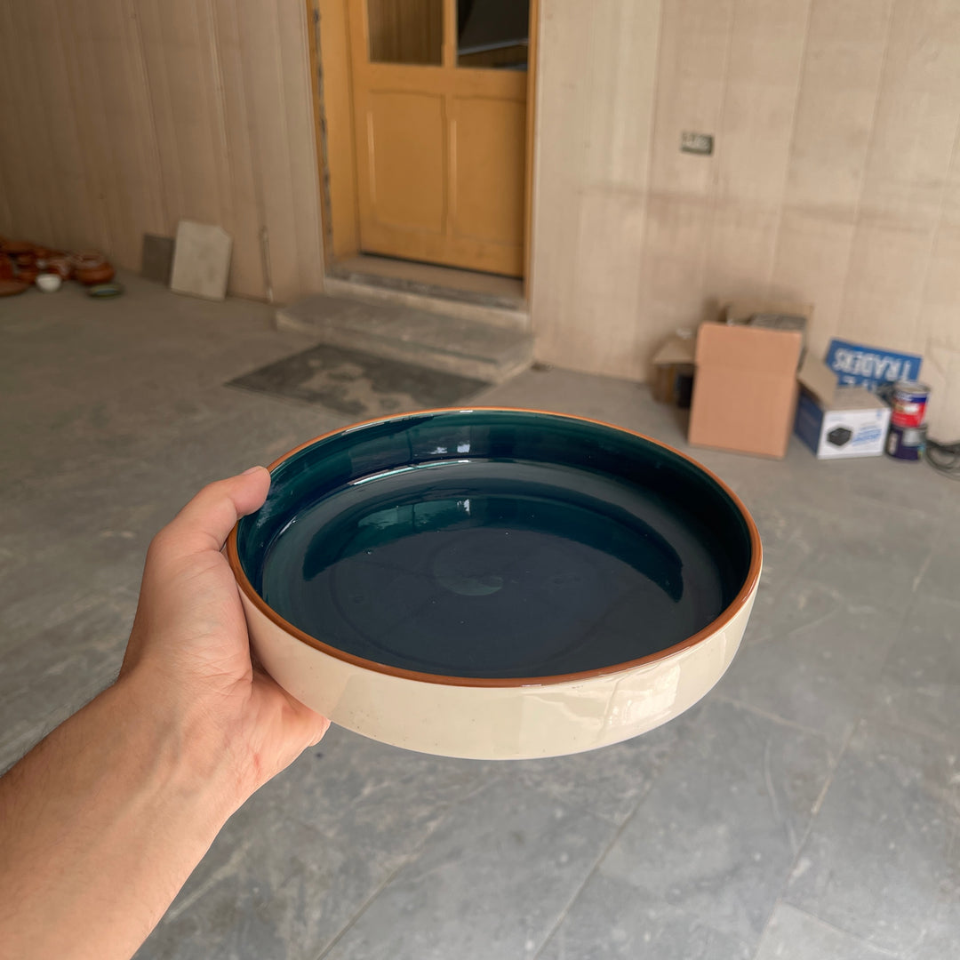 Leftover 8 inch Classic Bowl ( Peacock Green Colorline )