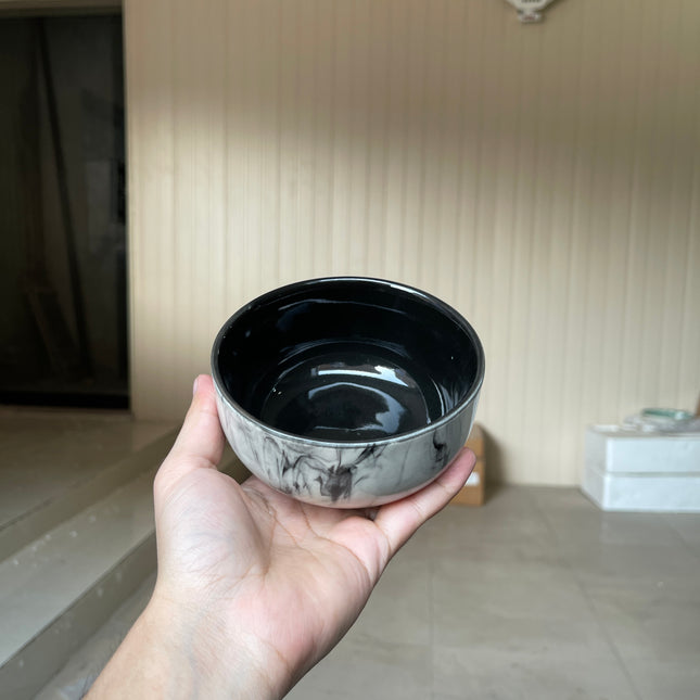 Leftover 4.5 inch Single Serving Bowl ( Black Marble )