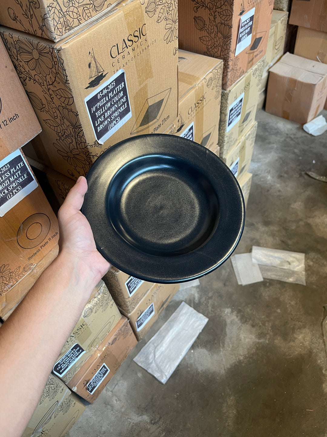 Leftover 9 inch Deep Plate ( Noir )