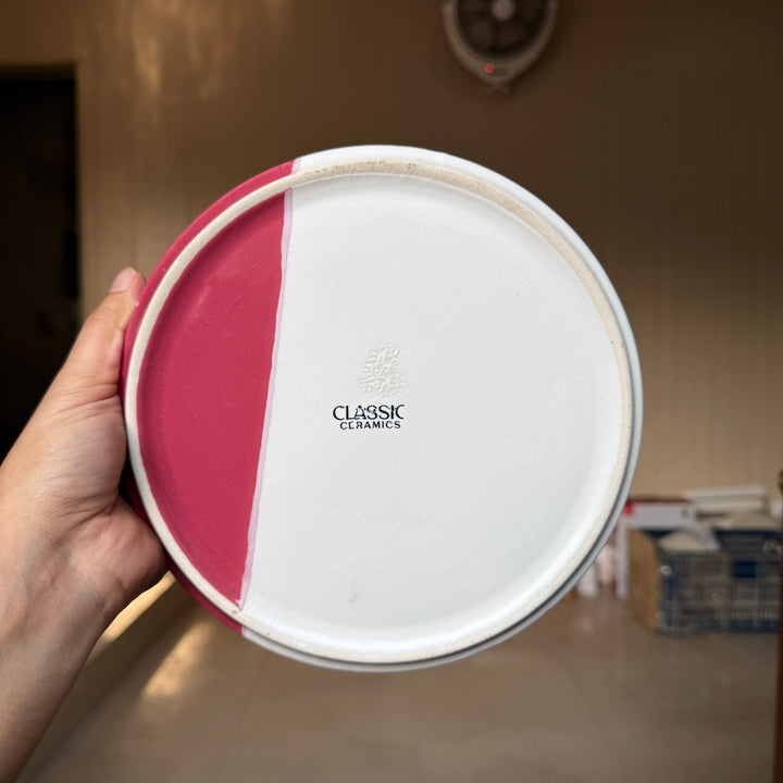 Leftover 8 inch Classic Plate ( Rose Accent )