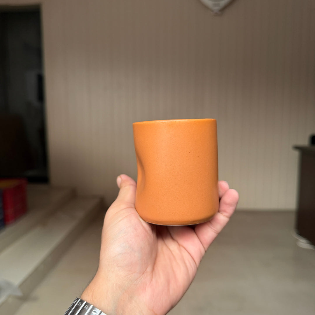Leftover Dent Tumbler ( Terracotta Matte ) ( 170 ml )