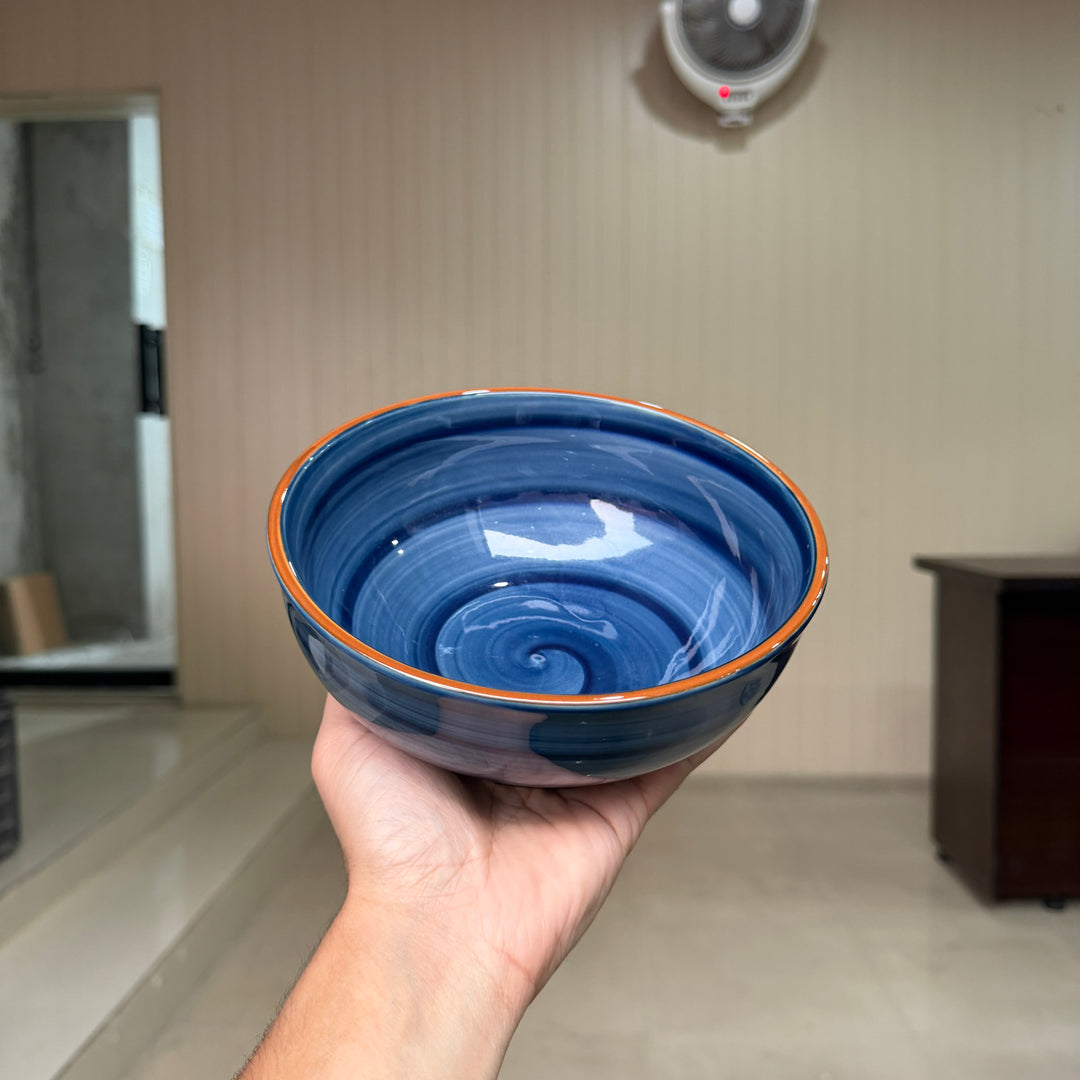 Leftover 7 inch Round Bowl ( Indigo )