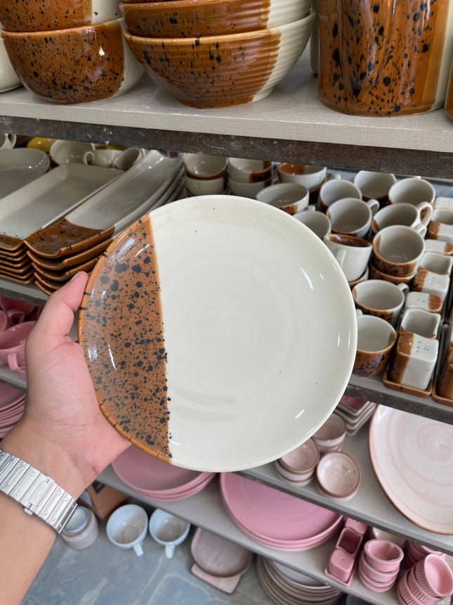 Leftover 8 inch Rimless Plate ( Sandstorm series )