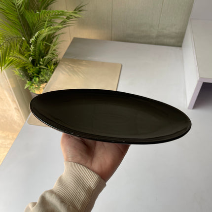 Leftover 11 inch Rimless Rice Dish ( Glossy Black )