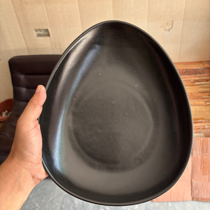 Leftover 11"x9" Triangular Platter ( Textured Black Matte )