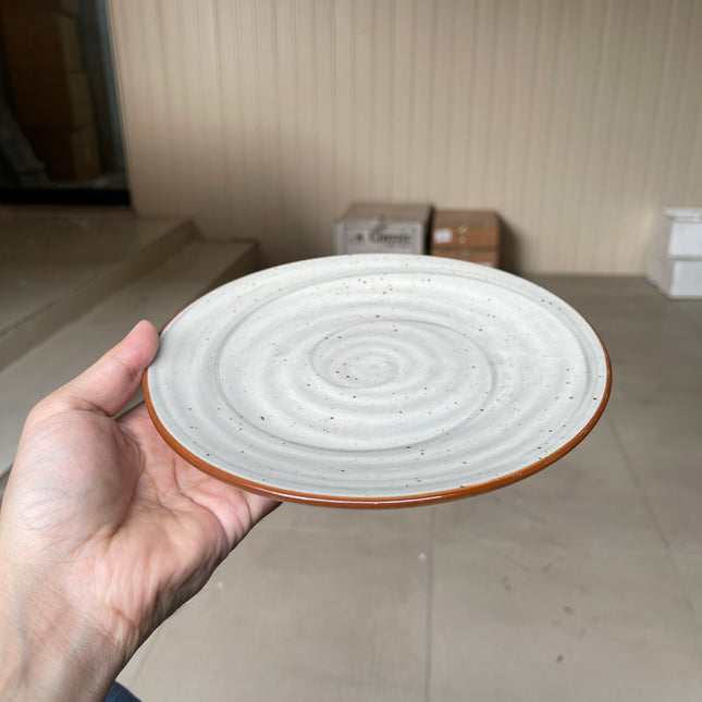 Leftover 7.5 inch Spiral Plate ( Grey colorline )