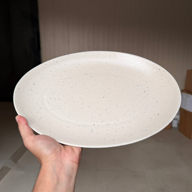 Leftover 13 inch Rimless Rice Dish ( Dune )