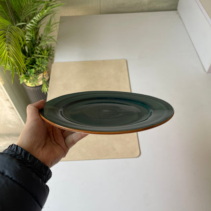 Leftover 10 inch Flat Plate ( Peacock Green Colorline )