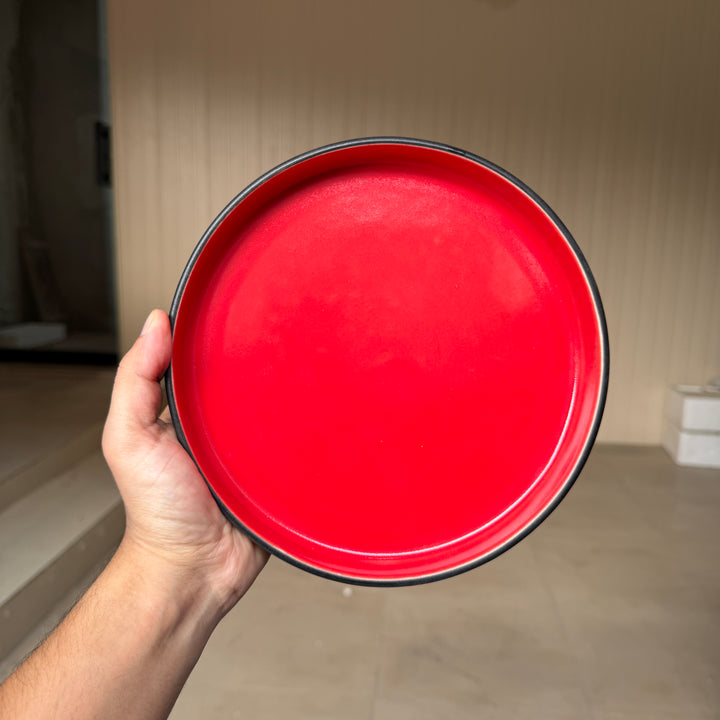 Leftover 8 inch Classic Plate ( Midnight Ruby )