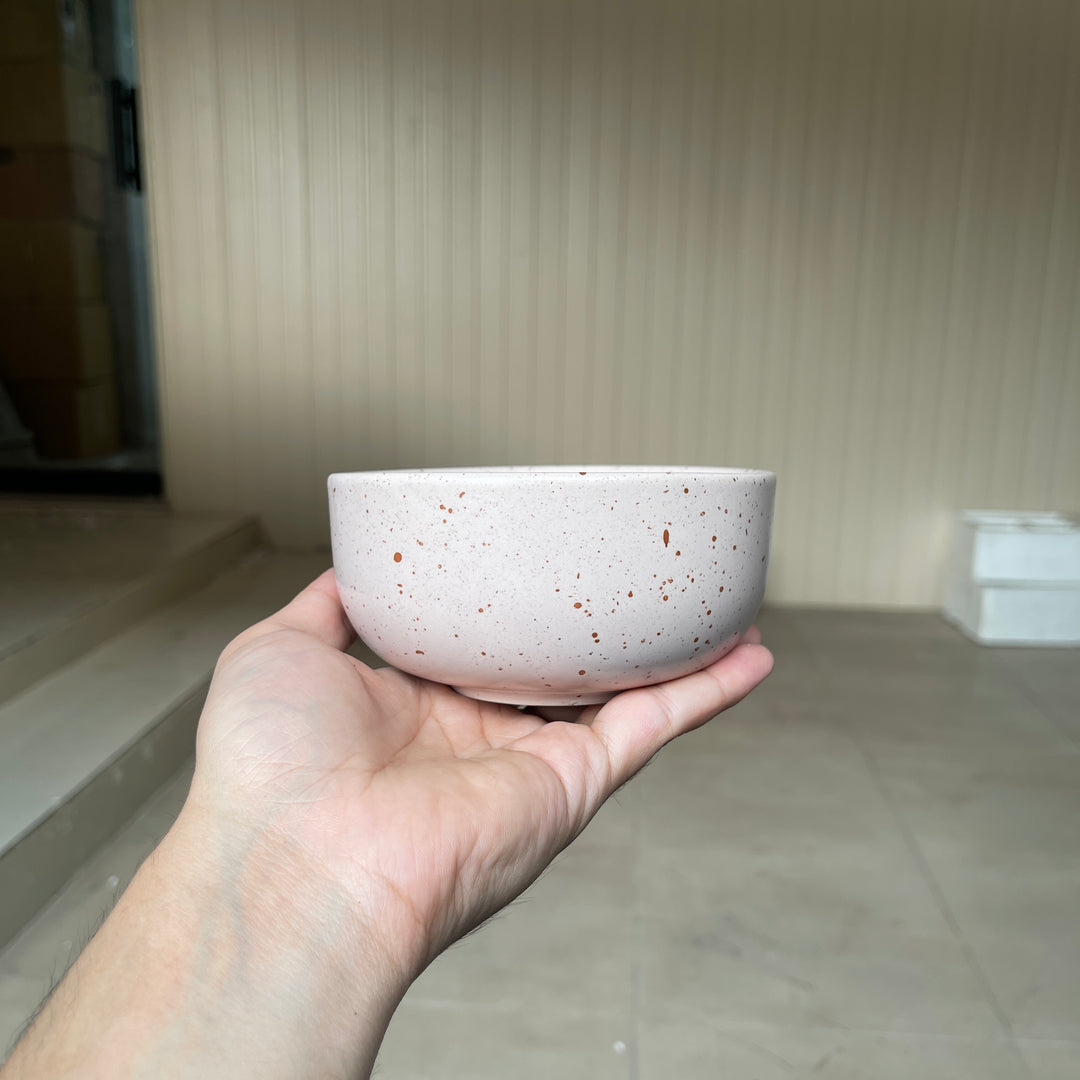 Leftover 4.5 inch single serving bowl ( Old Rose Matte )