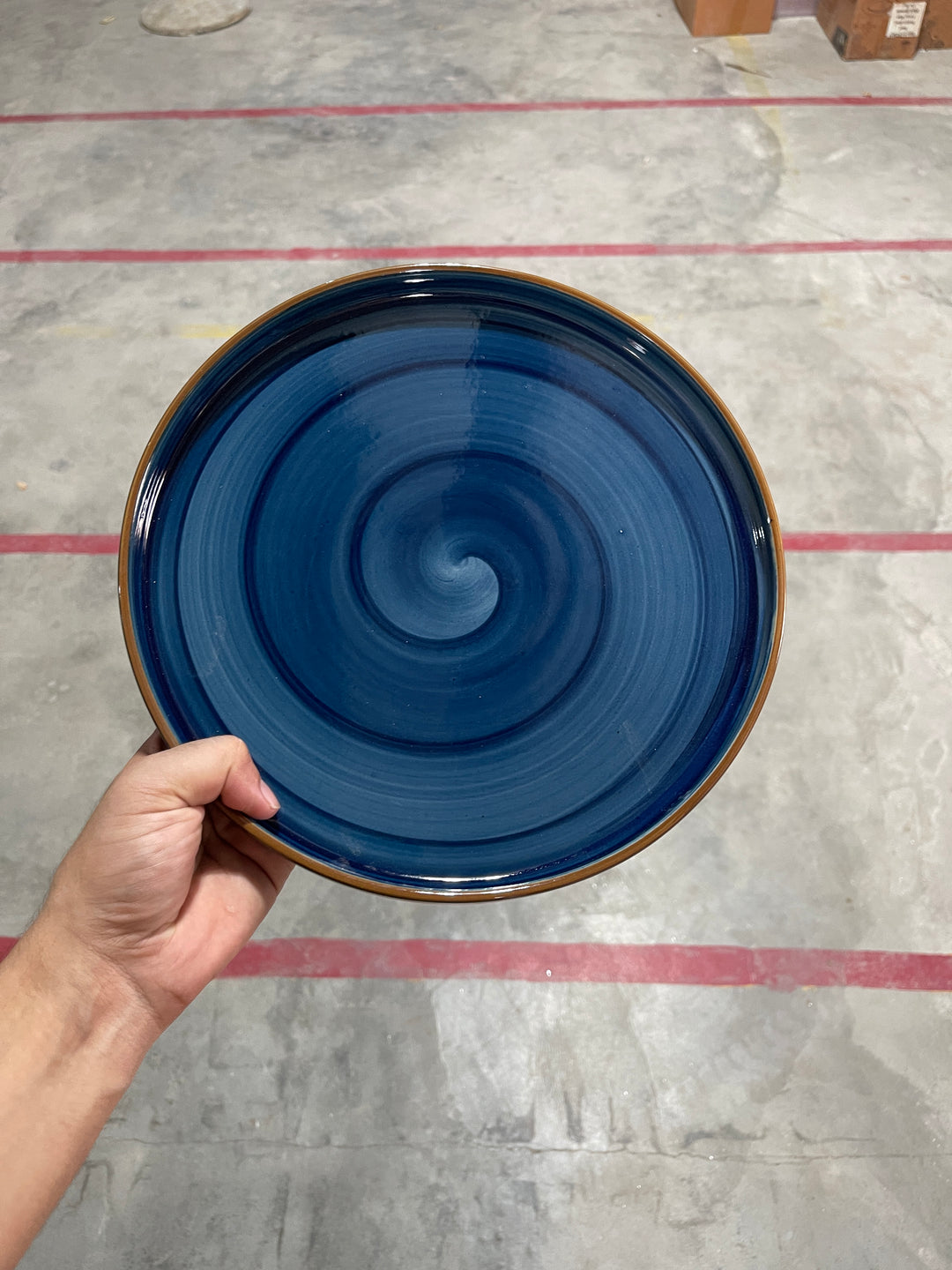 Leftover 10 inch Classic Plate ( Indigo )