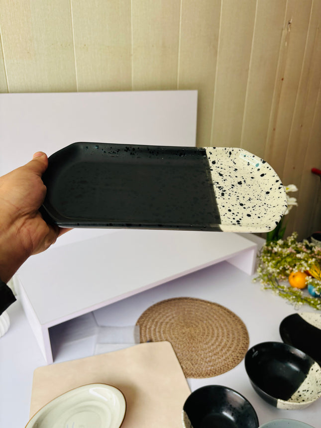 leftover 11.5"x6" YM Rectangular Platter ( Eclipse )