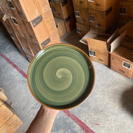 Leftover 8 inch Classic Plate ( Dark Green Colorline )