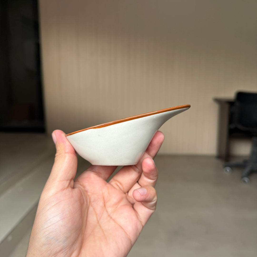 Leftover Tilt Sauce Ramekin ( Peacock green colorline ) ( Set of 3 )