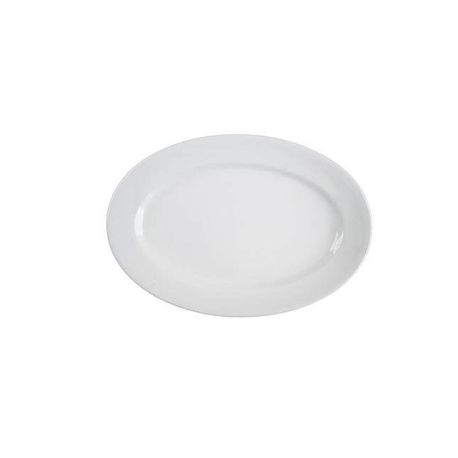 11" Rice dish with Rim ( Glossy White )