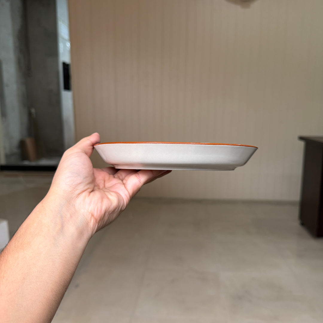 Leftover 8 inch Coupe Plate ( Peacock Green Colorline )