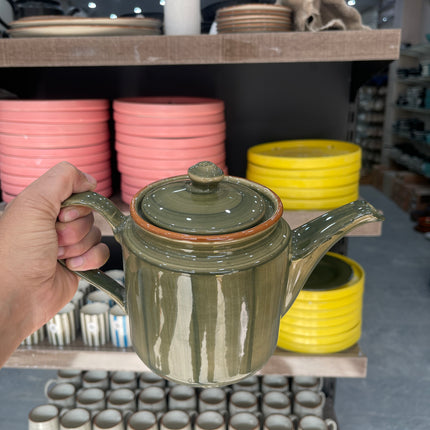 Leftover RK Tea Pot ( Dark Green Colorline ) ( 1000 ml )