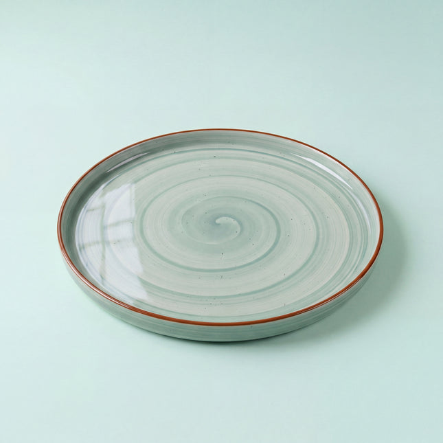 12 inch Classic Plate ( Teal Colorline )