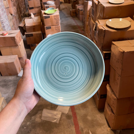 Leftover 8.5 inch Entree Bowl ( Teal Colorline )