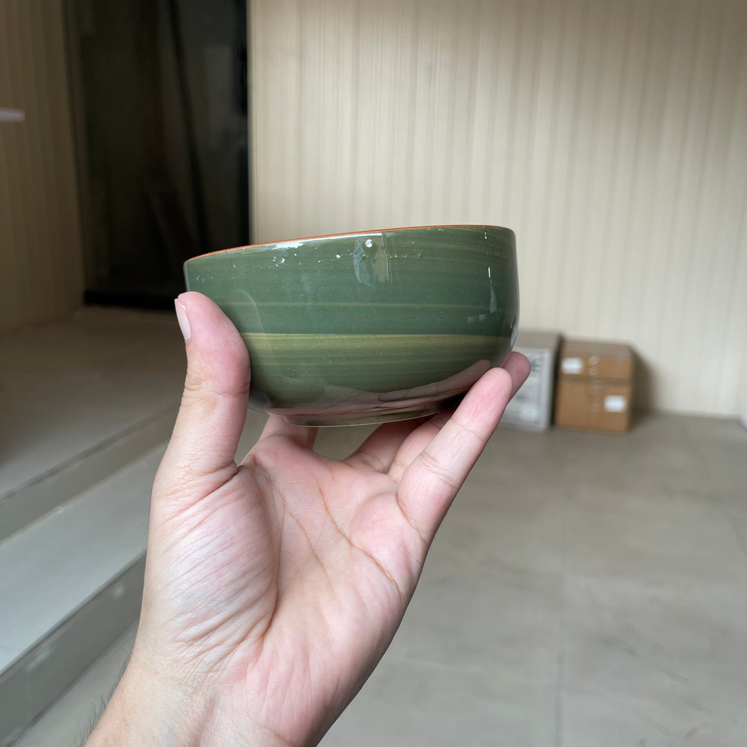 Leftover 4.5 inch Single Serving Bowl ( Dark Green Colorline )