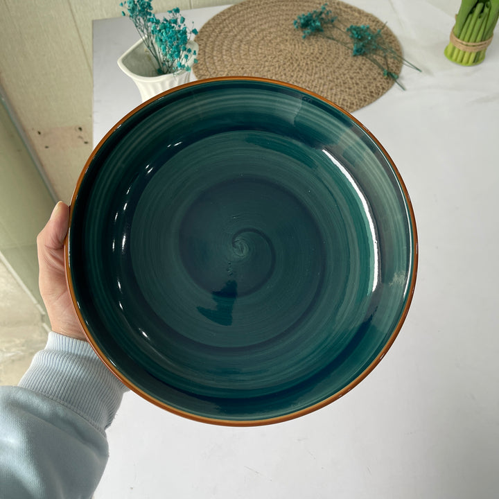 Leftover 10 inch Entree Bowl ( Peacock Green Colorline )