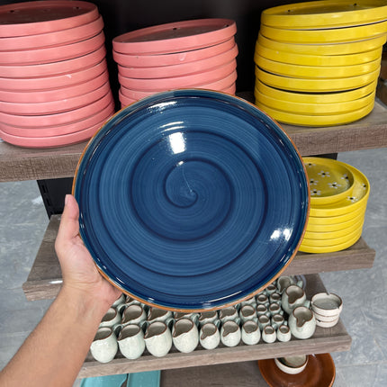 Leftover 12 inch Classic Plate ( Cobalt Blue colorline )