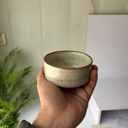 Leftover 4 inch soup Bowl ( Grey Colorline )