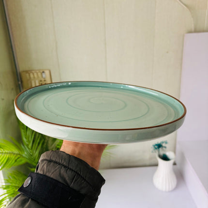 Leftover 12 inch Classic Plate ( Teal Colorline )