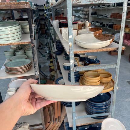 Leftover 11"x9" Triangular Platter ( Grey Colorline )