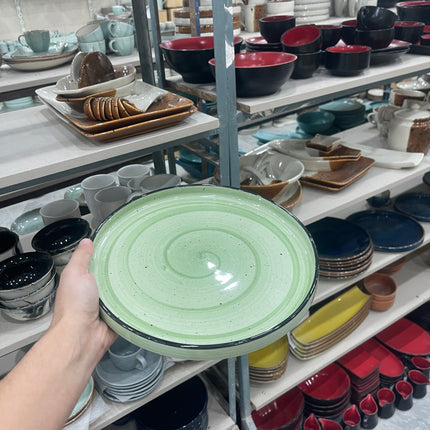 Leftover 10 inch Classic Plate ( Mint Sage Green Colorline )