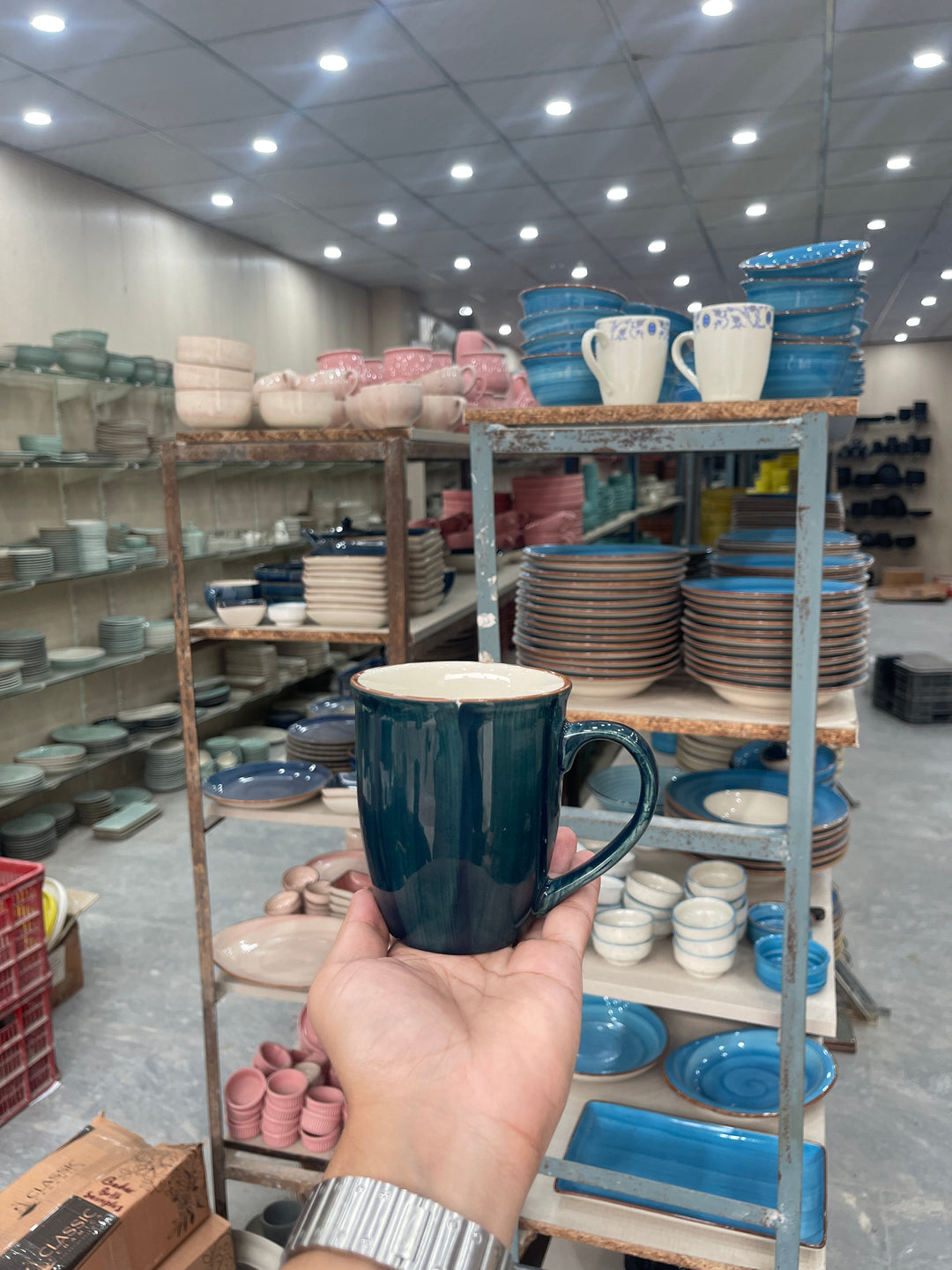 Leftover 005 Mug ( Peacock Green Colorline ) ( 350 ml )