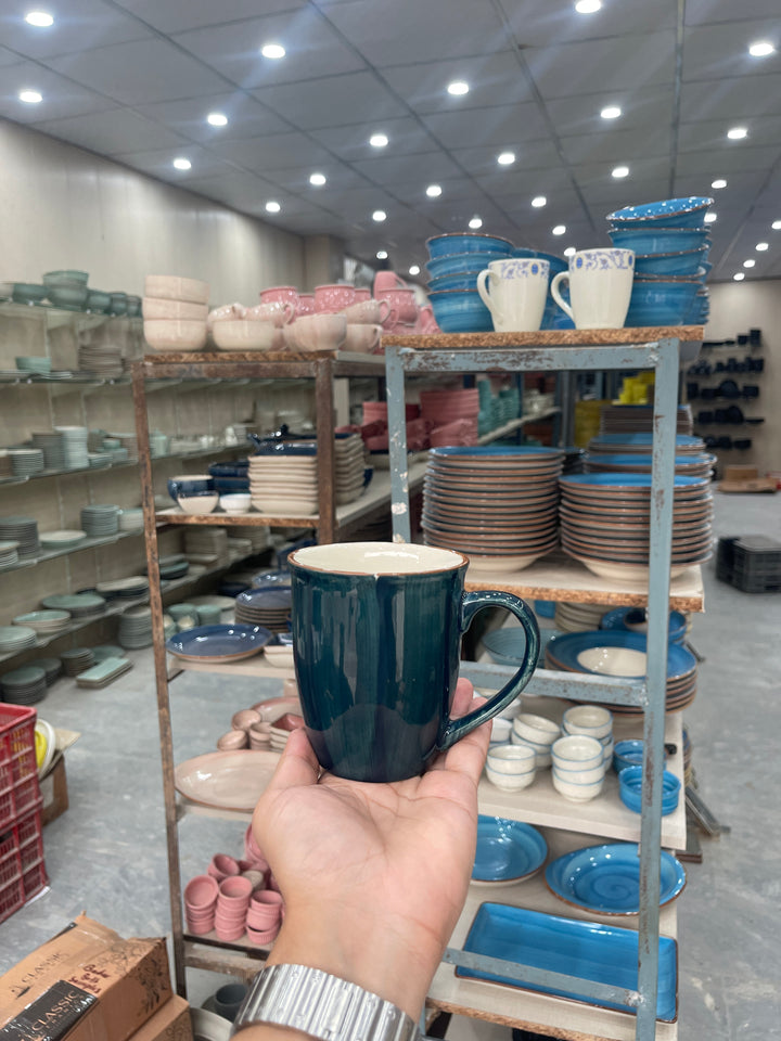Leftover 005 Mug ( Peacock Green Colorline ) ( 350 ml )