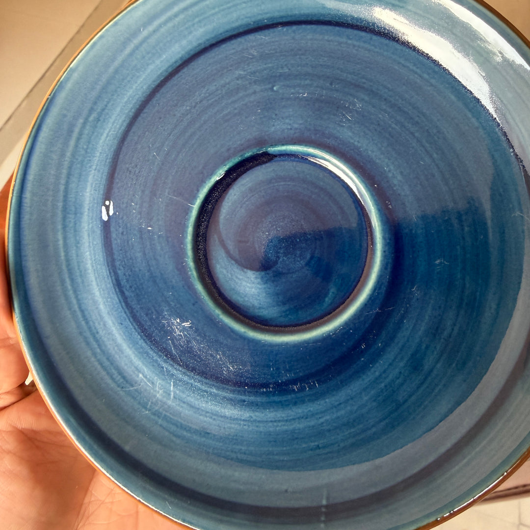 Leftover WM Cup Saucer Set ( Indigo ) 6 cups 6 saucers ( 220ml )