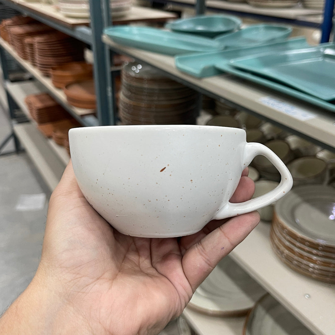 Leftover D Handle Coffee Cup Small ( Snow Cocoa ) ( 220 ml )