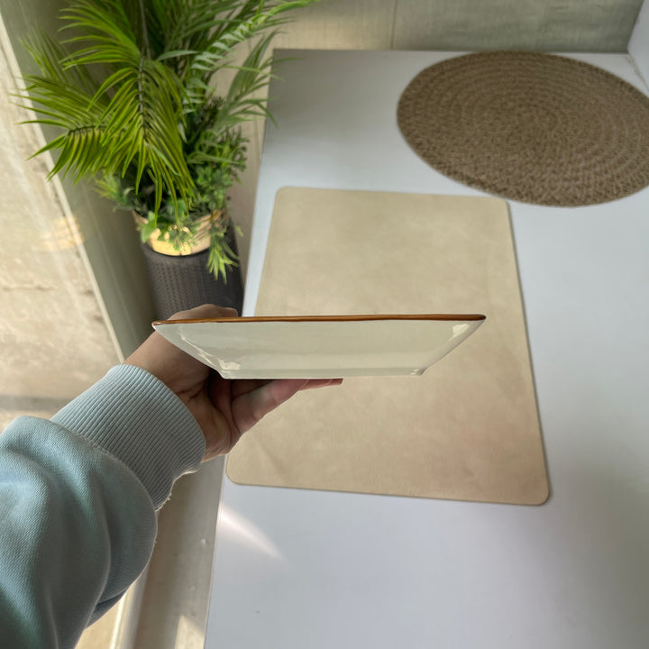 leftover 11.5"x6" Rectangular Platter ( Ash )